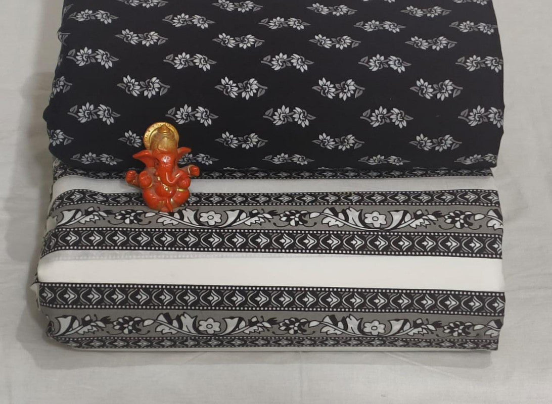 Pure cotton top and bottom set (2.5 mtr top, 2.5 mtr bottom)