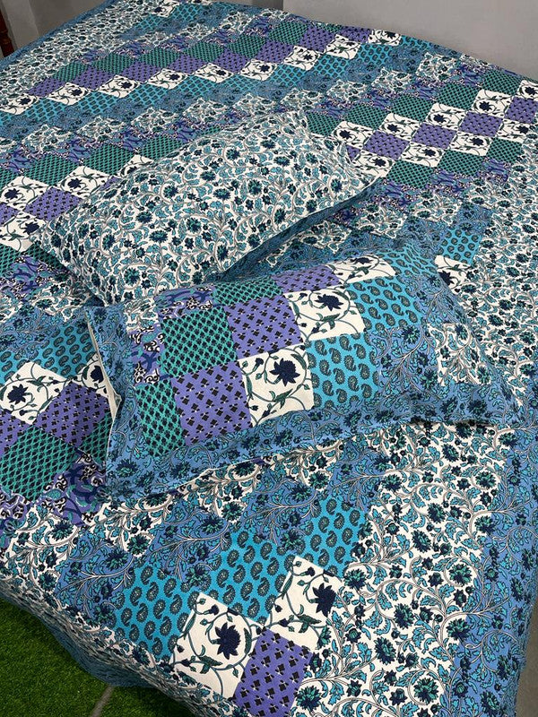 Pure Cotton Handblock Printed Bedsheet