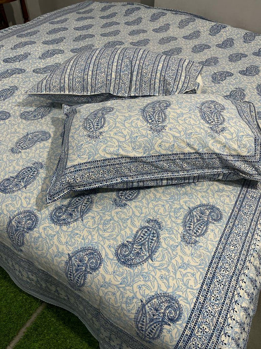 Pure Cotton Handblock Printed Bedsheet