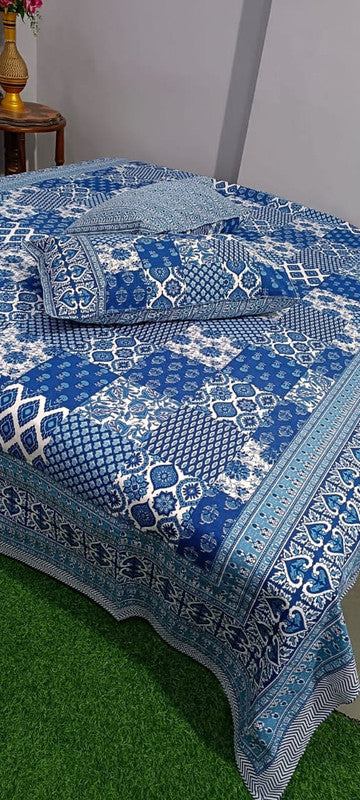 Pure Cotton Handblock Printed Bedsheet