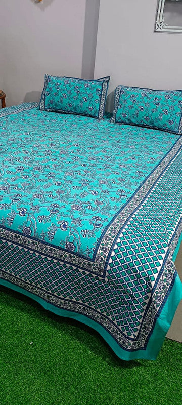 Pure Cotton Handblock Printed Bedsheet