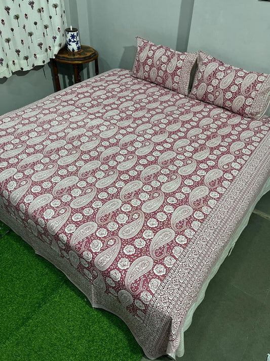 Pure Cotton Handblock Printed Bedsheet