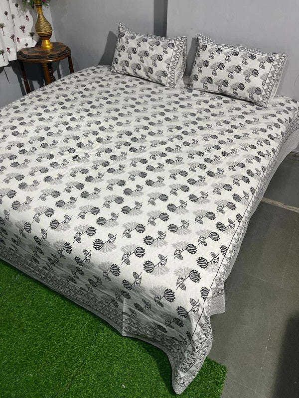 Pure Cotton Handblock Printed Bedsheet