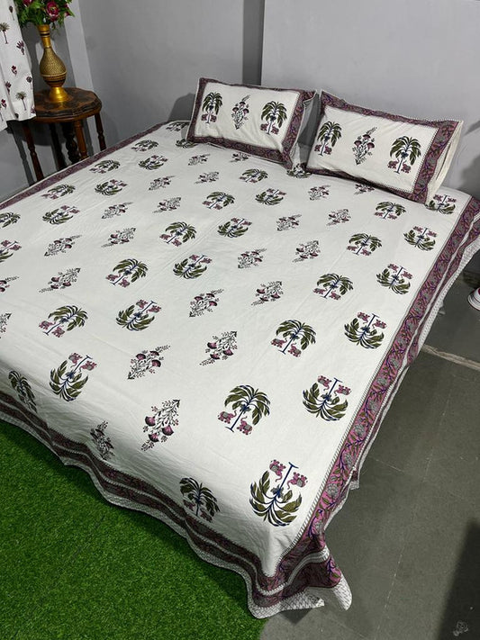 Pure Cotton Handblock Printed Bedsheet