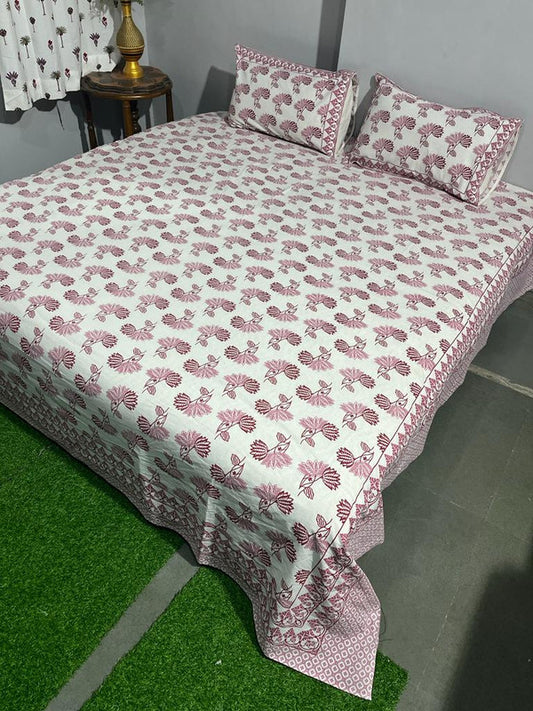 Pure Cotton Handblock Printed Bedsheet