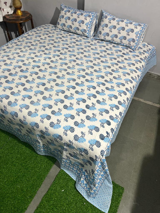 Pure Cotton Handblock Printed Bedsheet