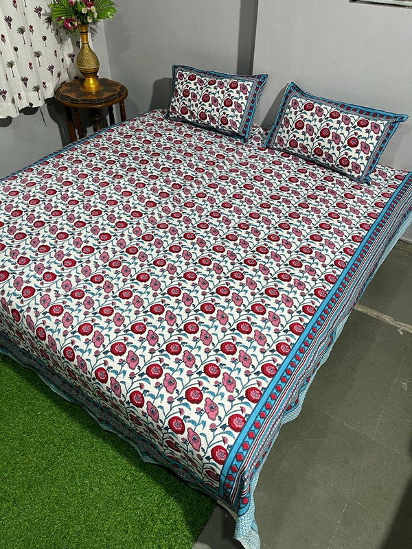 Pure Cotton Handblock Printed Bedsheet