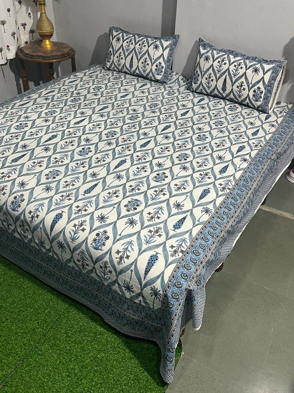 Pure Cotton Handblock Printed Bedsheet