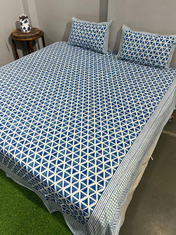 Pure Cotton Handblock Printed Bedsheet