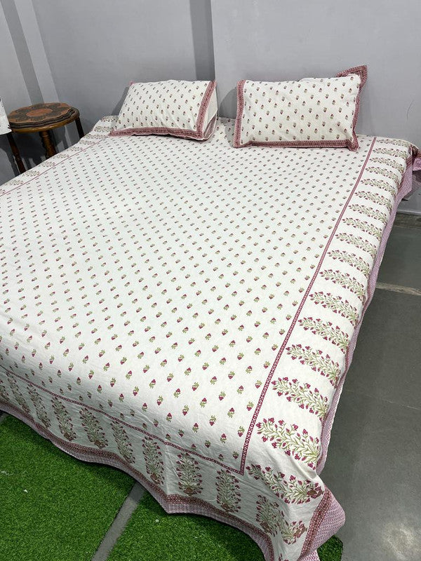 Pure Cotton Handblock Printed Bedsheet