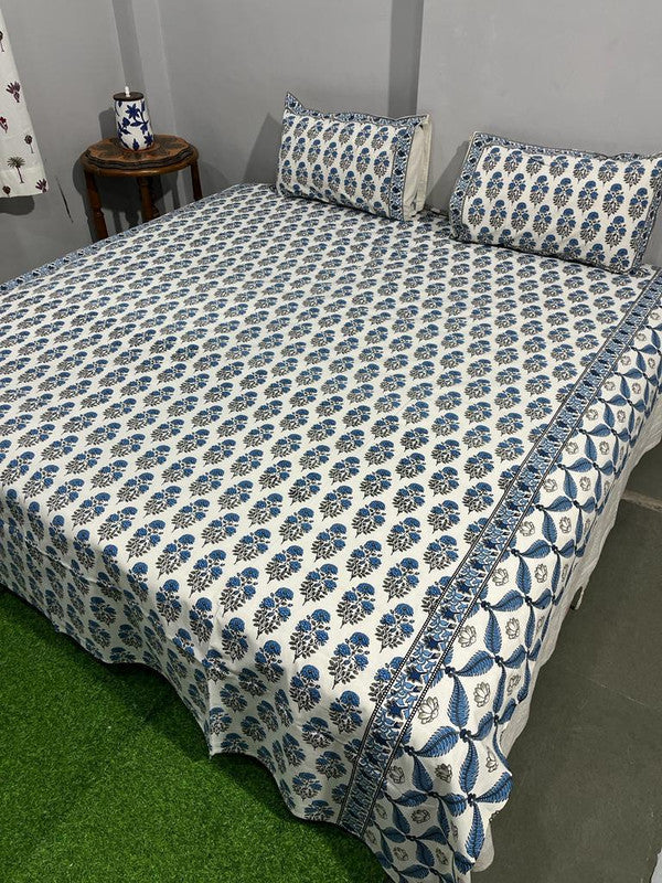 Pure Cotton Handblock Printed Bedsheet