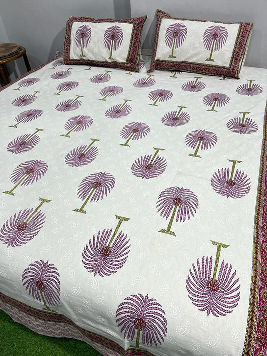 Pure Cotton Handblock Printed Bedsheet