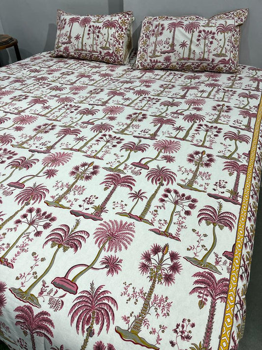 Pure Cotton Handblock Printed Bedsheet