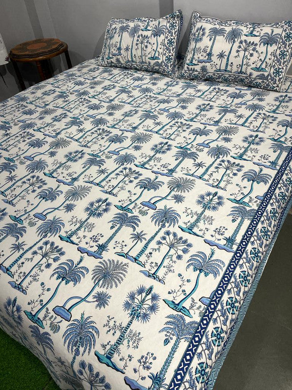 Pure Cotton Handblock Printed Bedsheet