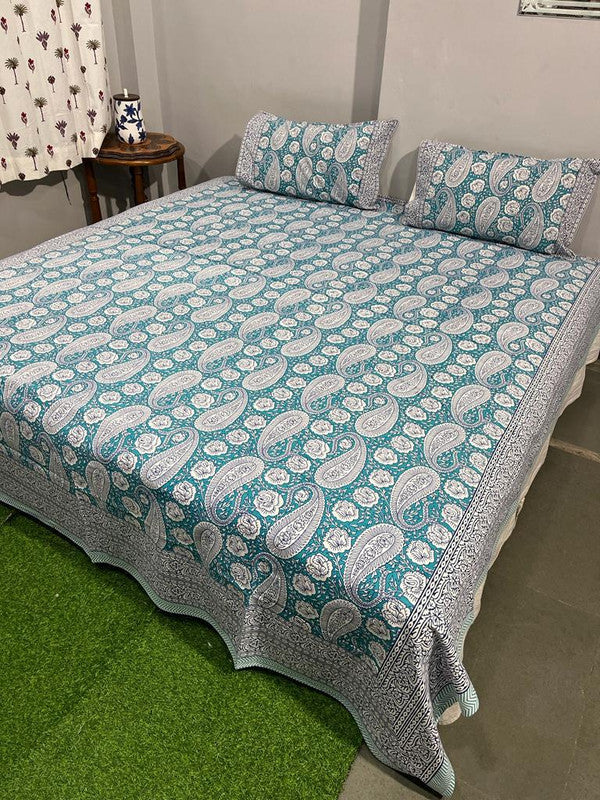 Pure Cotton Handblock Printed Bedsheet