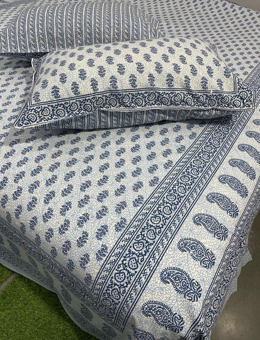 Pure Cotton Handblock Printed Bedsheet