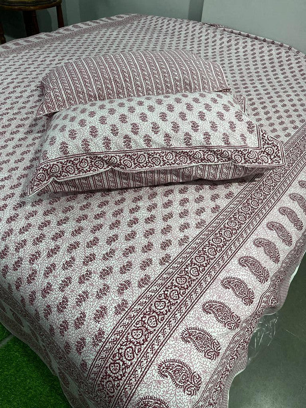 Pure Cotton Handblock Printed Bedsheet