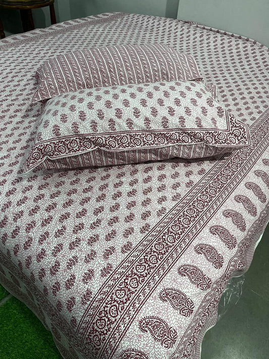 Pure Cotton Handblock Printed Bedsheet