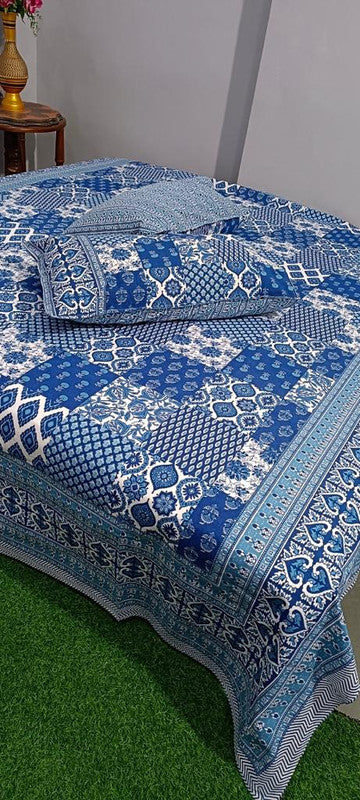 Pure Cotton Handblock Printed Bedsheet