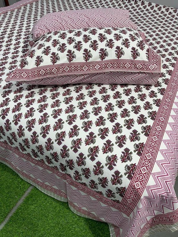 Pure Cotton Handblock Printed Bedsheet