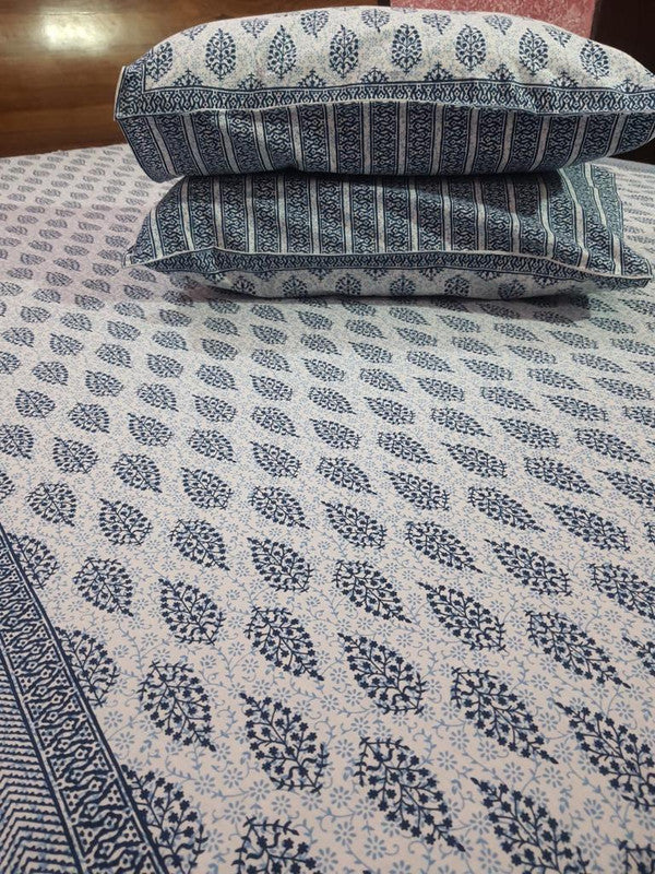 Pure Cotton Handblock Printed Bedsheet