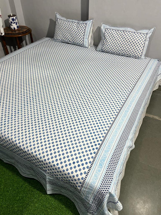 Pure Cotton Handblock Printed Bedsheet