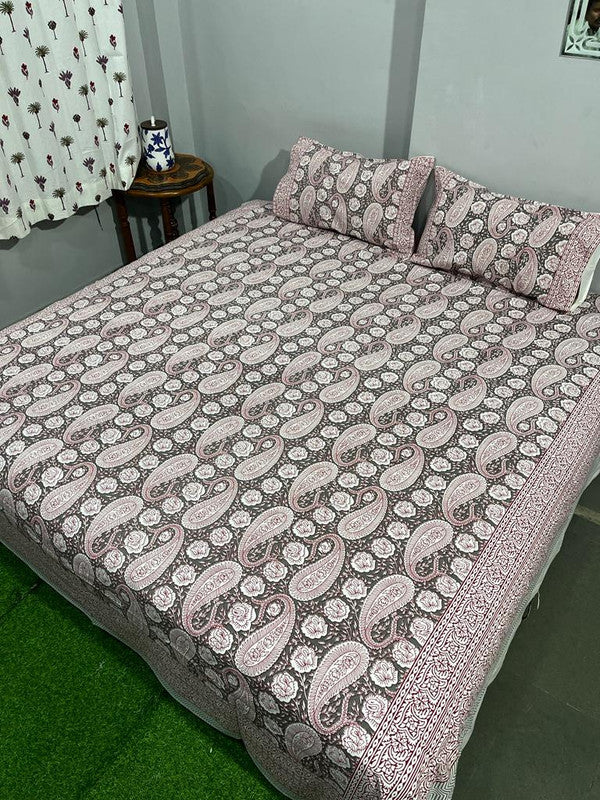 Pure Cotton Handblock Printed Bedsheet