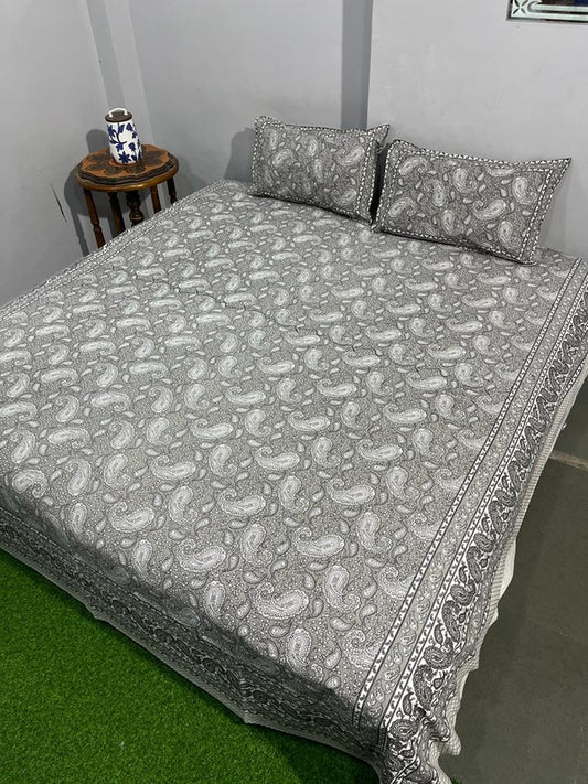 Pure Cotton Handblock Printed Bedsheet