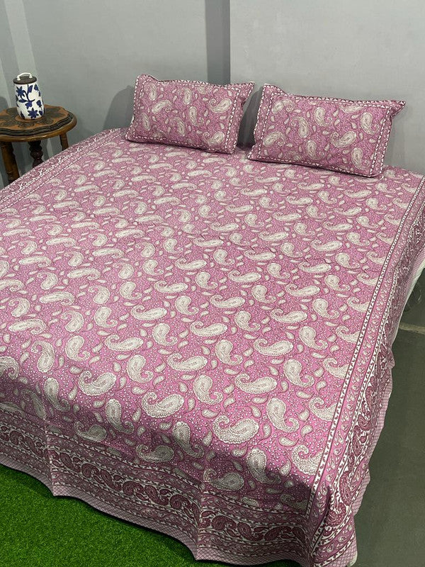 Pure Cotton Handblock Printed Bedsheet